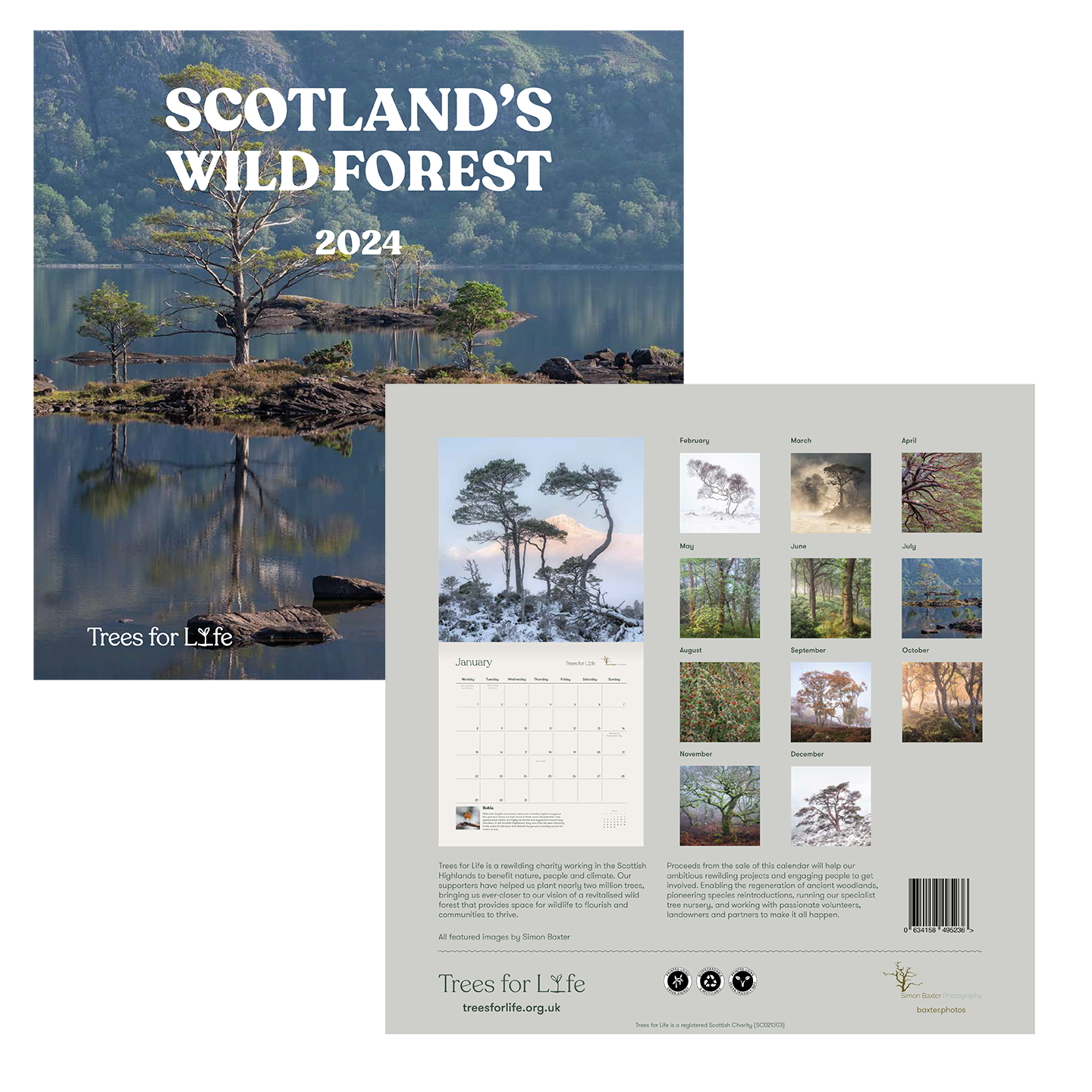 2024 Scotland's Wild Forest Calendar - HALF PRICE